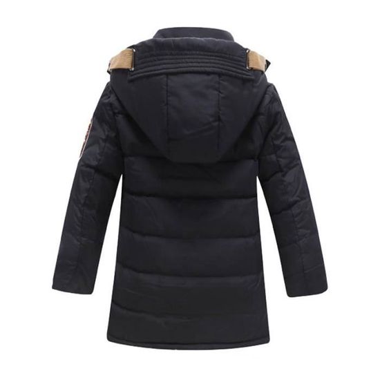 Manteau D'hiver Enfant à Capuche - Coupe Ample, Doublure Chaude - Pour Fille Et Garçon - Idéal Pour Plein Air, école, Activités D'hiver