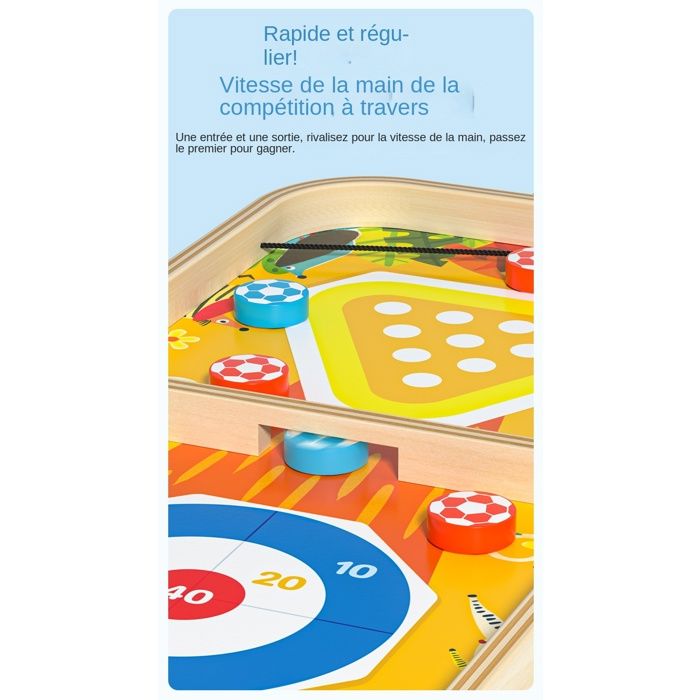 Ruiteh Ensemble De Jeu De Palet Rapide, Grand Jeu Déchecs, Jeu De T Rapide Grand Jeu Dechecs Jeu De Table De Hockey Rapide Tic Tac Toe Jeu De Dames Jouets Amz B0ch8