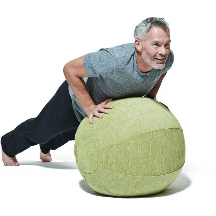 Chaise Ergonomique Balance Ball Pour La Maison Et Le Bureau, Siège De Bureau  De Yoga D'Exercice Avec Base Intégrée Pour La S[u1734] - Cdiscount Maison