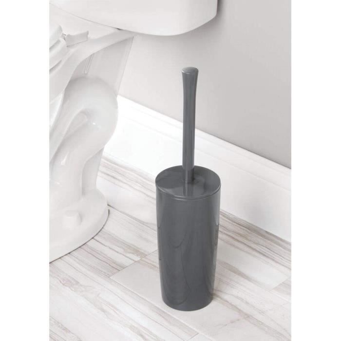 Brosse de toilette plastique Soft - Gris - - 10.32