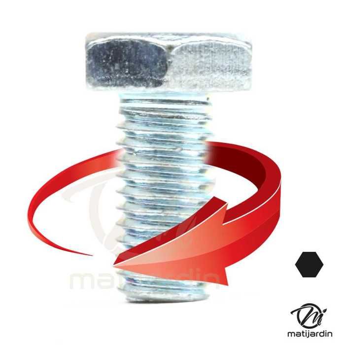 61110075R - Ecrou Pas à Gauche D10x125 Poincon Pour Débroussailleuse