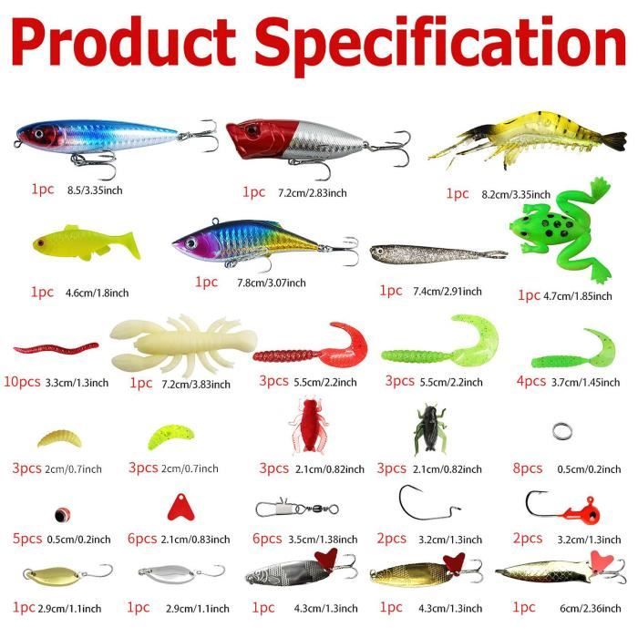 Fishing Lures Ensemble Dappâts À Rebours De 24 Jours, Calendrier De Lavent De Pêche De Noël Pour Les Pêcheurs Dadolescents, Pack De Variétés Du 15,4 € | DHgate