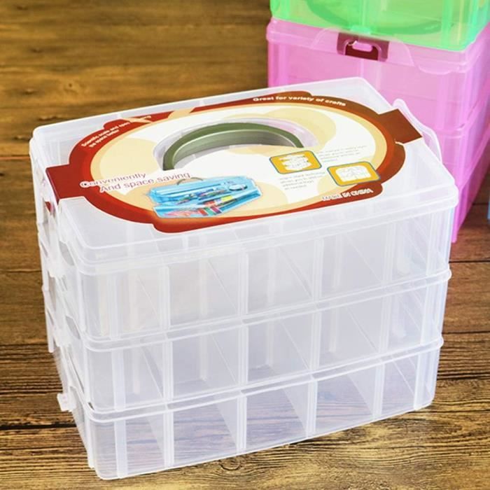 3 Jeux 90 Pcs Plastique Transparent Boîte De Rangement Boîtes De 3 Jeux 90 Pcs Plastique Transparent Boîte De Rangement Boîtes De
