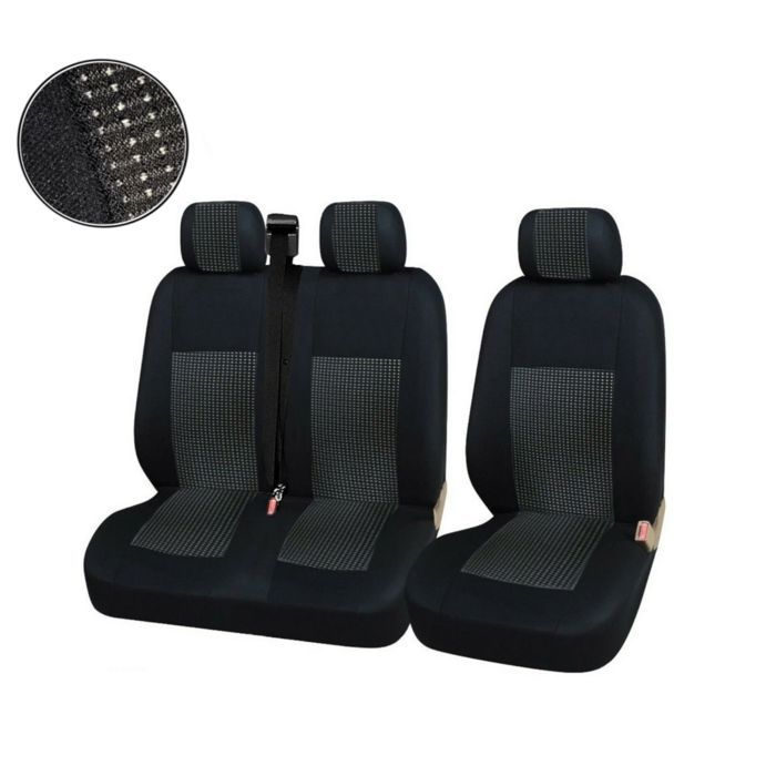 Housse Siège Voiture Personnalisée M MOTOS Pour Peugeot Boxer II Depuis 2006 - Protection Avec Système Airbags Actifs, Matériau 3 Couches Confortable