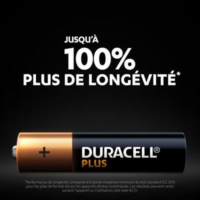 8X Duracell AA + AAA Plus Power Boost (1 Blister Da 4 Batterie AA Fino Al 150% Di Durata Extra + 1 Blister Da 4 Batterie AAA Fino Al 100% Di Durata