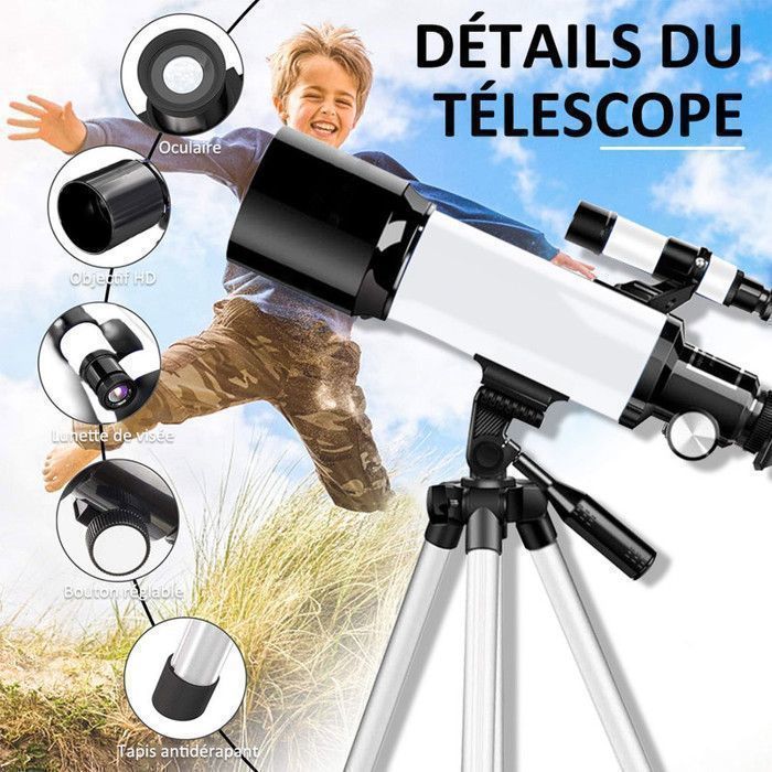 70mm 300mm télescope astronomique monoculaire professionnel extérieur