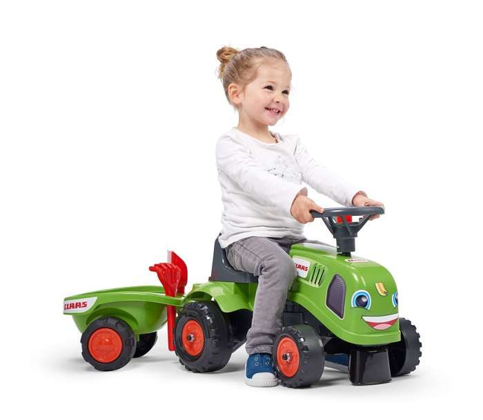 Tracteur Baby Claas avec remorque Falk : King Jouet, Porteurs