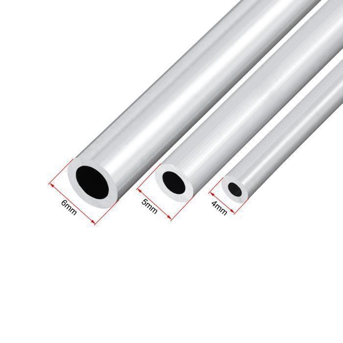 Sourcing Map 3er-Set 6063 Aluminium-Rundrohr – 4 Mm Außendurchmesser, 2 Mm Innendurchmesser, 300 Mm Länge, Nahtlose Präzisionsrohre Für DIY, Bootsbau, Rahmen, Kunsthandwerk Und Industrie