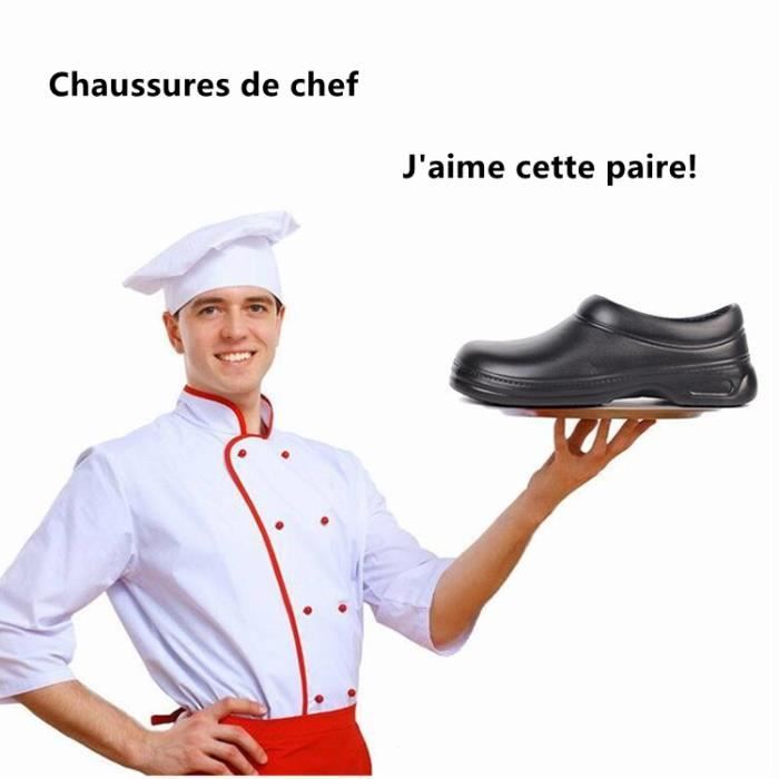 LARNMERN Chaussure de Cuisine Impermeable Homme Antidérapant Legere  Confortable Noir - Cdiscount Prêt-à-Porter