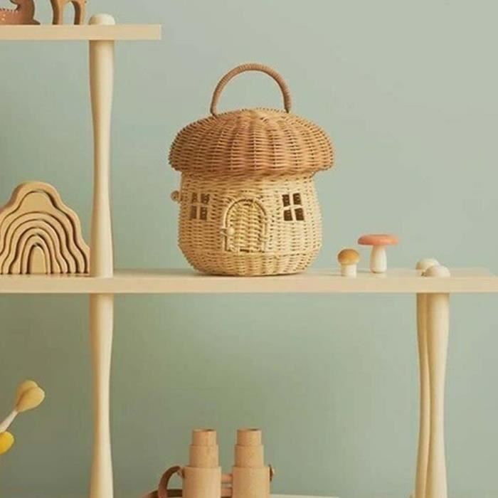 Panier De Rangement Ouvert En Jonc De Mer - Panier Décoratif En Osier