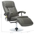 🎏4665Magnifique EXCELLENT -Fauteuil de massage Fauteuil de soins Relaxant sofa Fauteuil relax Relaxation TV -Fauteuil confortable-3