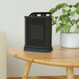 Aufun Radiateur en céramique avec 2 niveaux de puissance, mini radiateur électrique portable avec protection contre la surchauffe-3