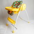 2 en 1 Chaise haute + Balancelle électrique jaune Homey-3