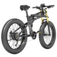 Vélo Électrique BEZIOR X-PLUS 1500W Moteur 48V 17.5Ah Batterie 26*4.0 Pneu VTT Max 200kg Charge-3