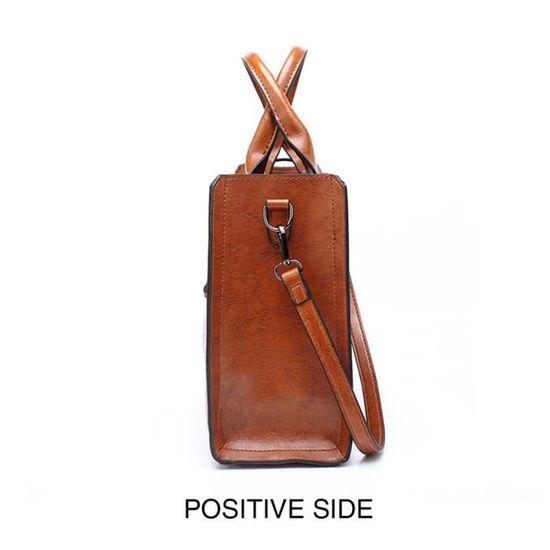 Sac à Main Femme URAQT Bandoulière Cuir PU - Grand Capacité - Poches Organisées - Cadeau Fête Des Mères