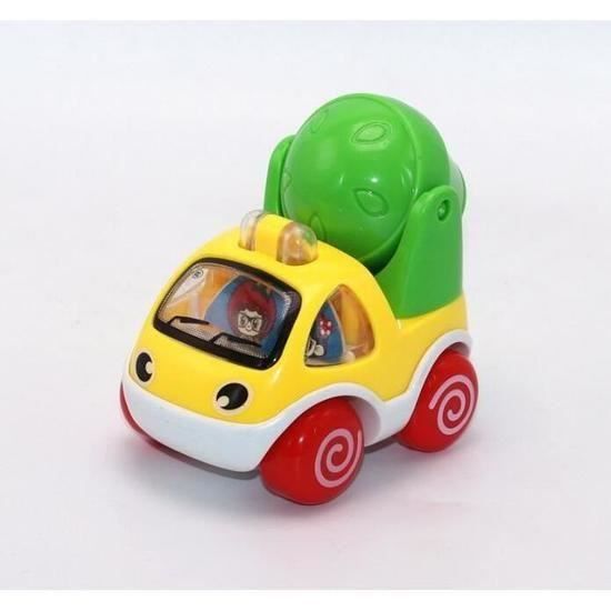 Jouets Paquet de 6 v/éhicules de Construction Cartoon Petites Voitures /à Tirer Jouent pour Les Enfants en Bas /âge Gar/çons 1 2 3 Ans Amy /& Benton V/éhicules /à Tirer