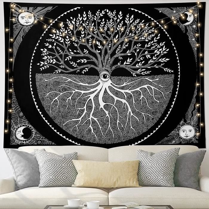 Tenture Murale La Grande Vague De Kanagawa Dremisland - Décoration Bohème En Microfibre - 3 Tailles