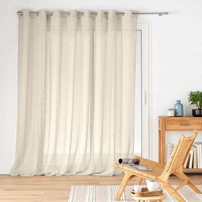 Voilage Blanc - 170 X 240 Cm - Occasion En Bon état - Rideau Translucide Pour Fenêtre