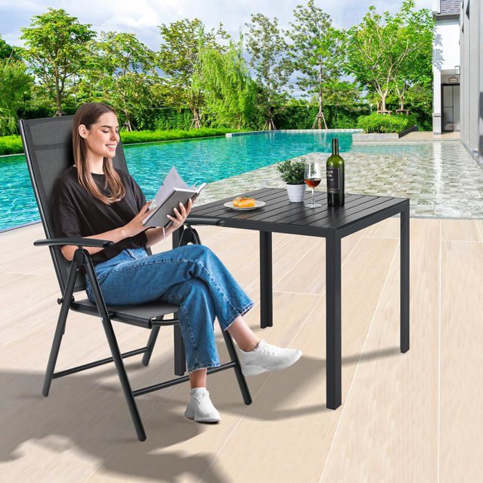 TVON Tabouret Pliant avec Dossier Tabouret Pliant Portable Tabouret