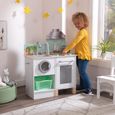 KidKraft - Cuisine en bois pour enfant Whisk & Wash, avec sa machine à laver et son panier à linges inclus - EZ Kraft-7