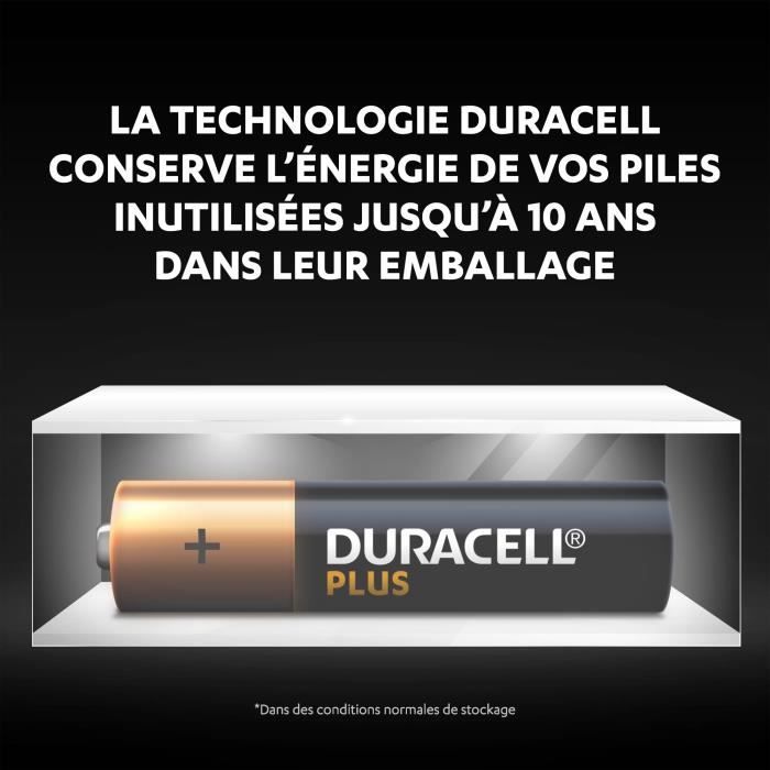 Piles Duracell AA + AAA Plus Power Boost - Lot De 16 Piles (8 AA + 8 AAA) Longue Durée