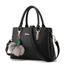 Grand Sac A Main En Cuir Hobo Sac Bandouliere Pour Femme Boule De Poil Noir Achat Vente Grand Sac A Main En Cuir Hobo Cdiscount