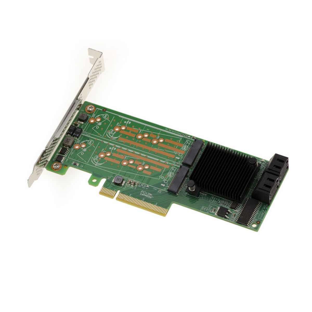 KALEA-INFORMATIQUE PCIe 3.1 x16 Controller-Karte für 2 M.2 NVMe M Key