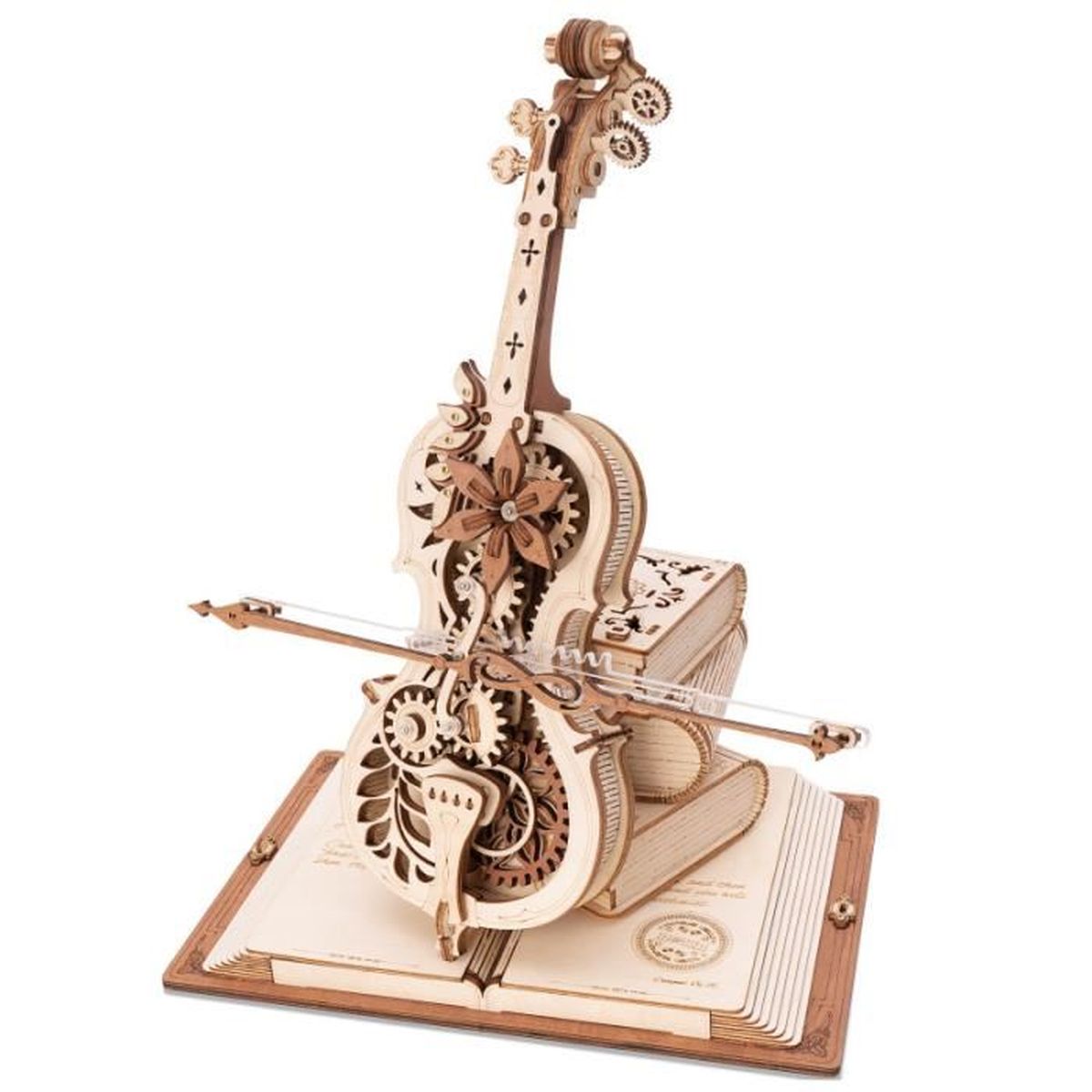 Kit Modèle En Bois à Assembler - Boîte à Musique Piano - Puzzle 3D Adulte - Décoration Bureau - Loisir Créatif