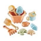 Lot De 8 Jouets De Plage Et Bac à Sable – Avec Valise De Voyage Caneton, Moules, Pelles, Arrosoir – Pour Enfants Dès 2-6 Ans