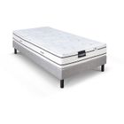 Ensemble matelas sommier 90x200 marque DUNLOPILLO Hauteur 21 cm - Latex - Aération -7 zones- Soutien Équilibré - Fabriqué en France