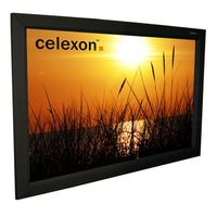 Ecran de projection - CELEXON - Cadre Home Cinéma - 200x150 cm - Blanc mat - Gain 1.2 - Dos noir opaque