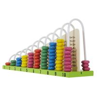 Boulier Mathématiques – Inspiré de la pédagogie Montessori – Apprends à additionner et à soustraire comme les grands – Âge + 3 ans