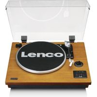 Platine vinyle manuelle LENCO LS-55WA avec Bluetooth, USB et haut-parleurs en bois