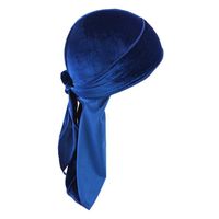 3pcs  Hommes Lady Velvet Bandana Durag Chapeaux Soie Pirate Cap Hat - Vert, Bleu Marine, Bleu Foncé