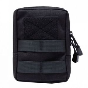 Sacoche Tactique Ceinture TRIWONDER - Nylon Vert Armé, 2 Poches, Multifonction EDC