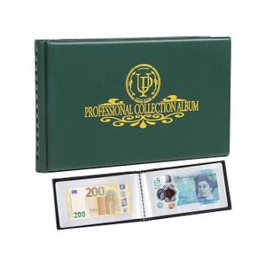 Porte-pièces Collection Porte-pièces De Monnaie PVC - Lot De 10 Feuilles - 42 Poches Par Page