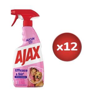 NETTOYAGE MULTI-USAGE Pack de 12 - Nettoyant ménager spray Ajax efficace