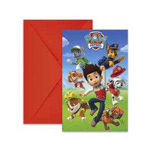 KIT DE DECORATION Cartons d'invitations + Enveloppes pour 8 enfants 