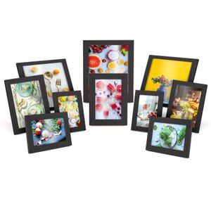 Mdf Bois Rectangulaire Large Multi Photos Cadre Photo Mural Collage décoration