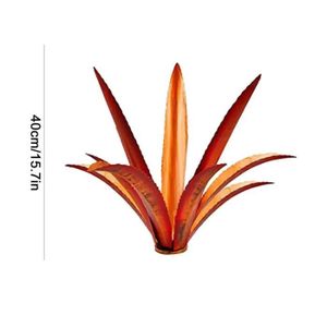 STATUE - STATUETTE Rouge - Ornement d'artisanat d'art d'agave en méta