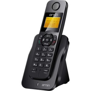 Téléphone fixe Téléphone résidentiel sans fil Ornin D1005 - Blanc