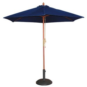 PARASOL Parasol de terrasse professionnel Bolero - modèle rond - 3m - couleur bleu marine