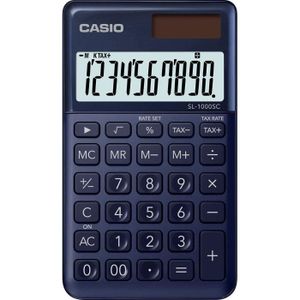 CALCULATRICE CASIO Calculatrice de poche  SL-1000SC-NY-S-EP bleue