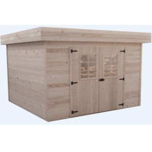 Abri De Jardin Bois 4m2 Avec Plancher Abri De Jardin En Bois Toit Plat Achat Vente Pas Cher
