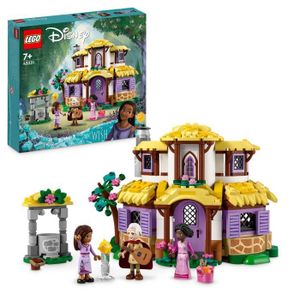 ASSEMBLAGE CONSTRUCTION LEGO® Disney Wish 43231 La Chaumière d’Asha, Maison de Poupées avec Mini Poupées Asha, Sakina et Sabino et Figurine Star