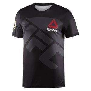 T shirt ufc top reebok homme rouge