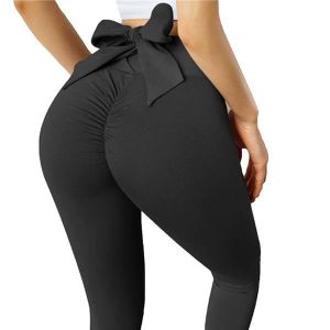 PANTALON DE SPORT Pantalon de Yoga Femme Taille Haute Noir - GOGUQ