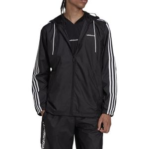 COUPE-VENT DE SPORT Veste Coupe-vent Homme Adidas Trefoil C Wb - Noir - Imperméable - Respirant