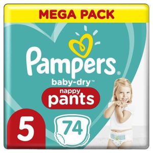 COUCHE Pampers Baby-Dry Pants Couches-Culottes Taille 5, 