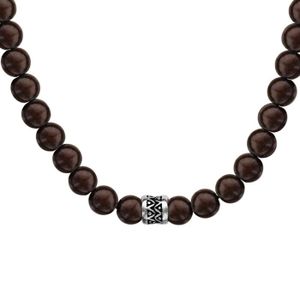 Collier en bois homme Clearance